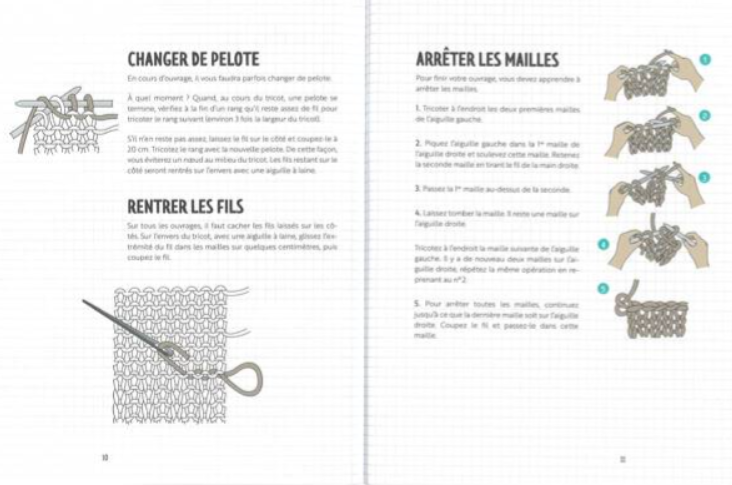 Tricoter avec 3 pelotes - Petit cahier tricot