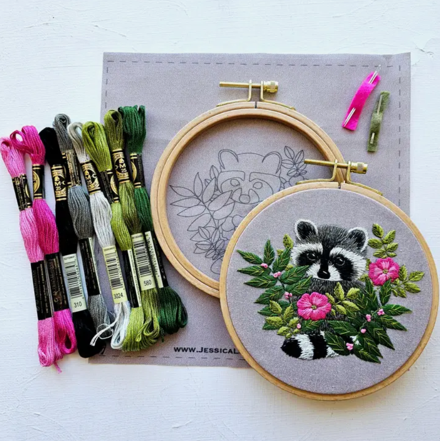 Kit broderie Raton Laveur