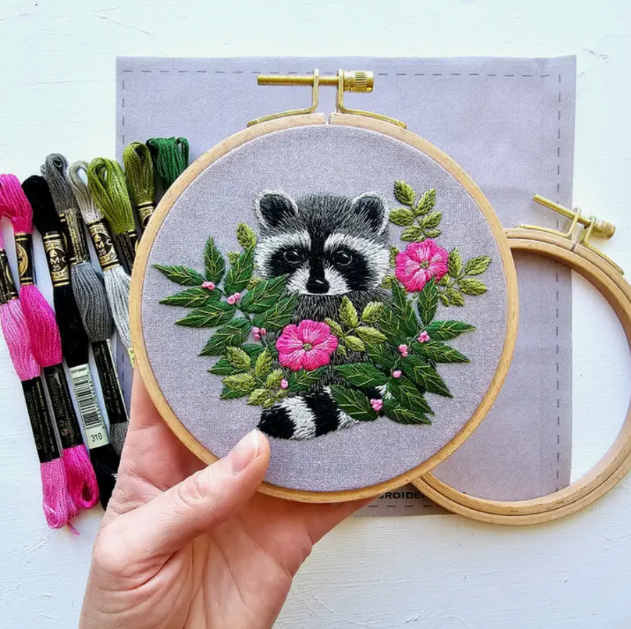 Kit broderie Raton Laveur