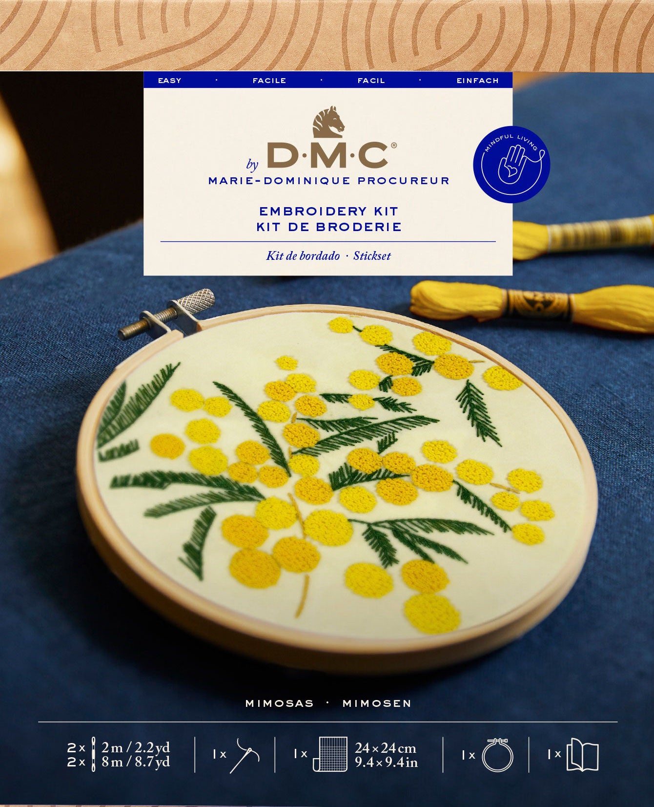 Mimosas - Kit de broderie
