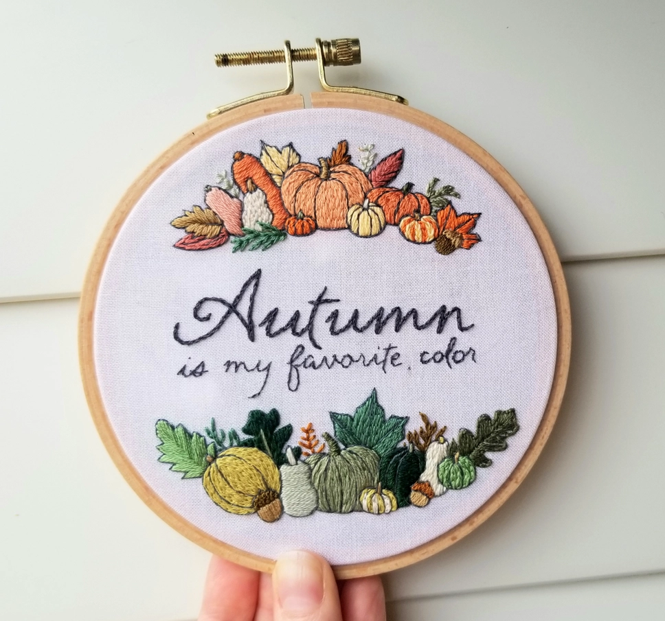 Kit broderie Autumn is my favorite color