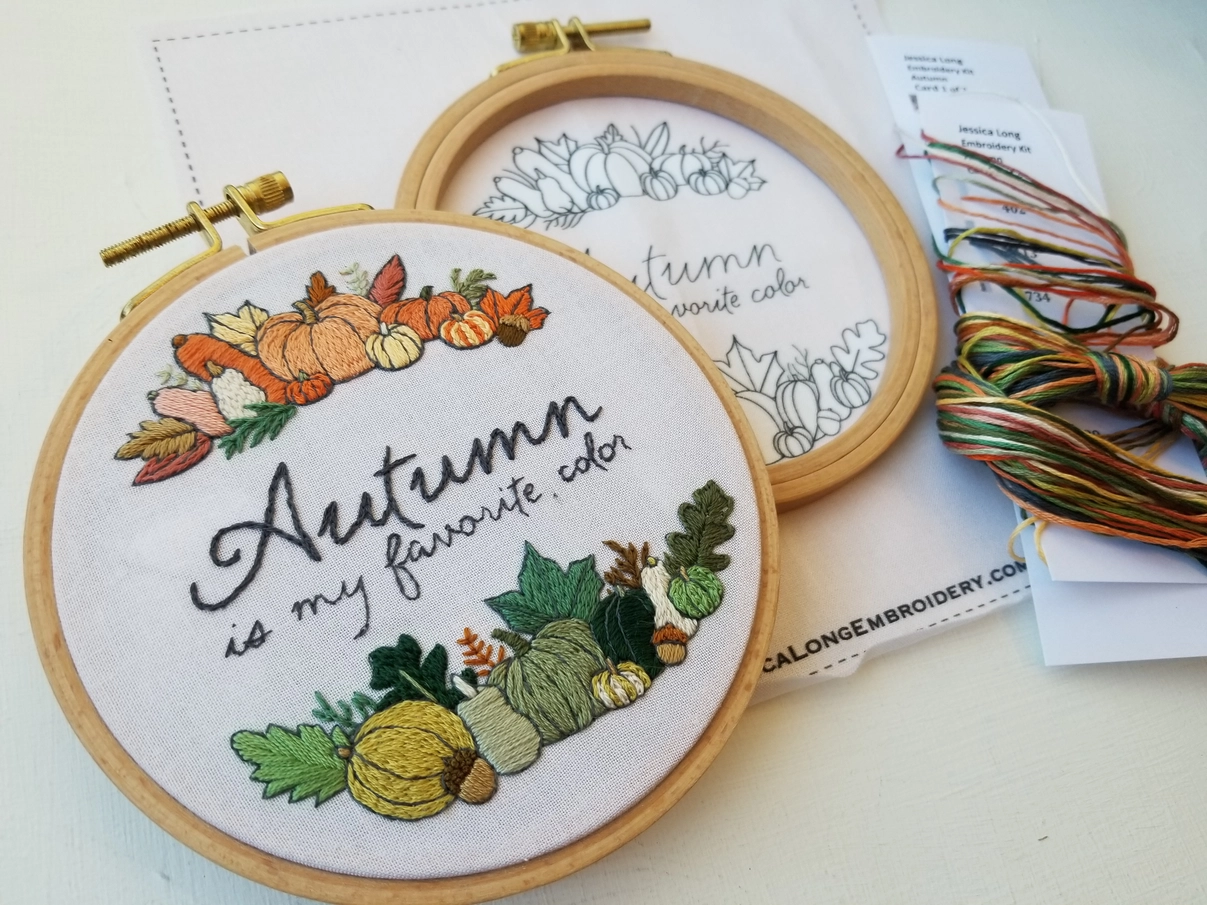 Kit broderie Autumn is my favorite color