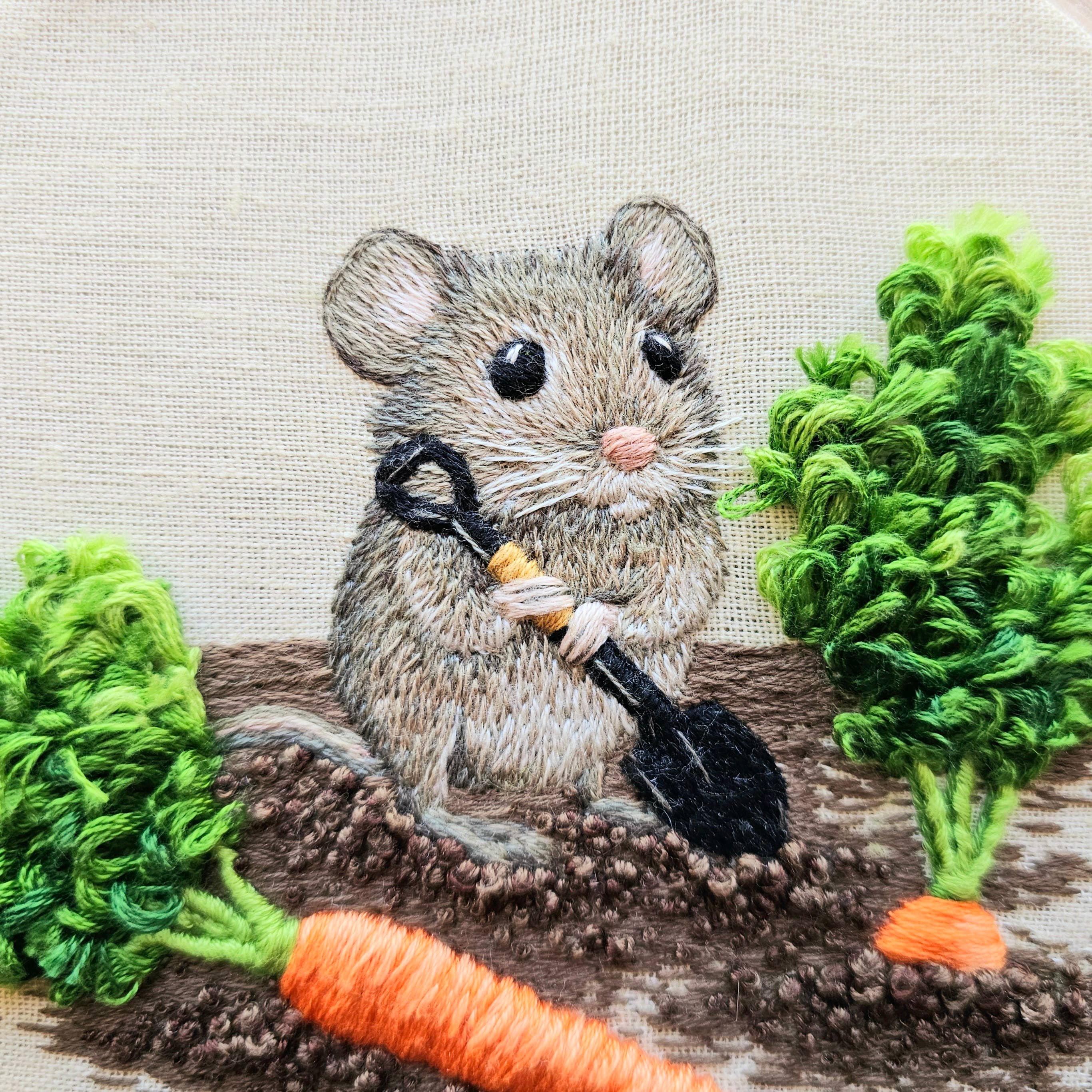 Kit de Broderie "Garden Mouse"