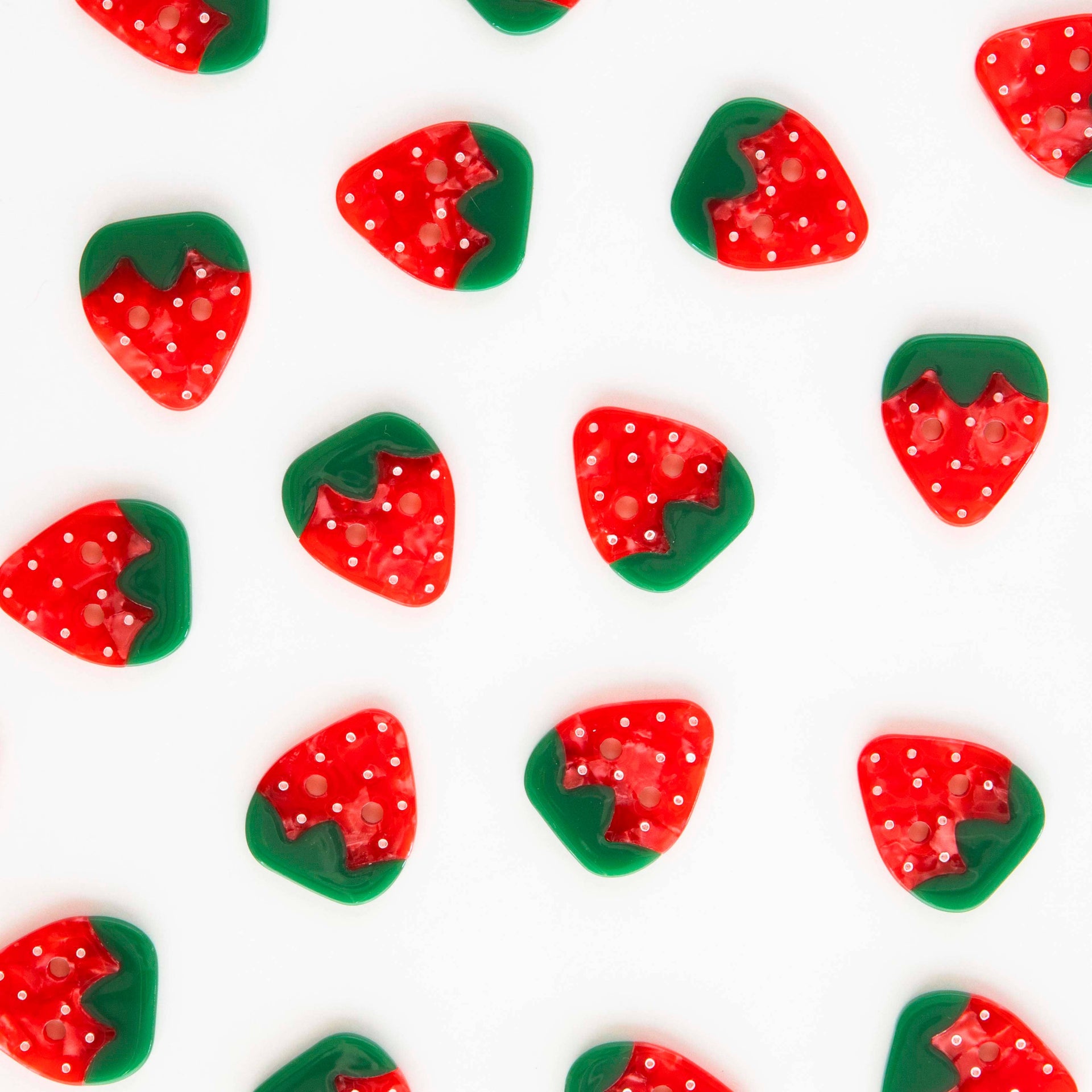 Boutons Fraise 25 mm