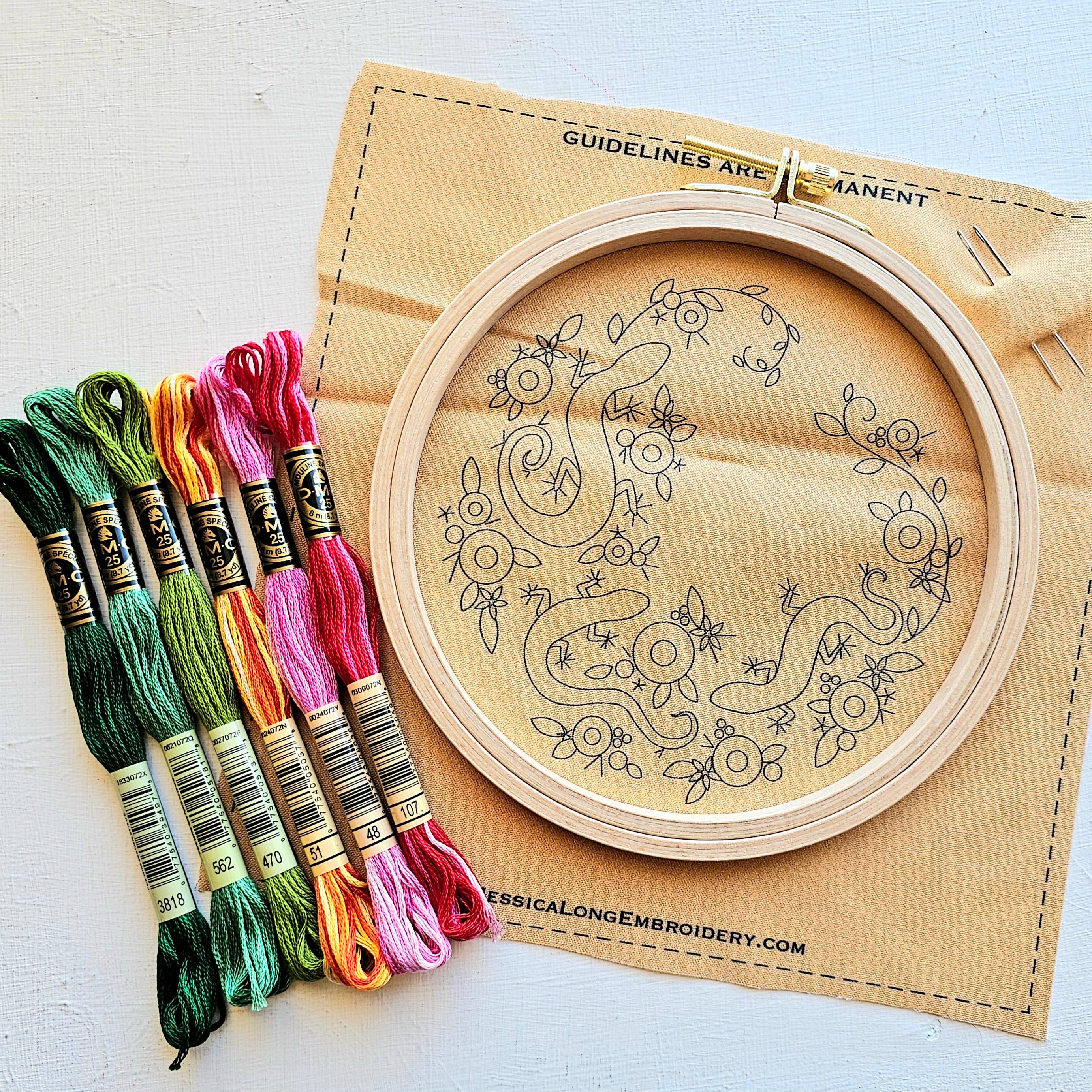 Kit de broderie "Backyard Geckos"