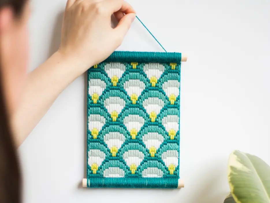 Bargello à suspendre - Kit de tapisserie