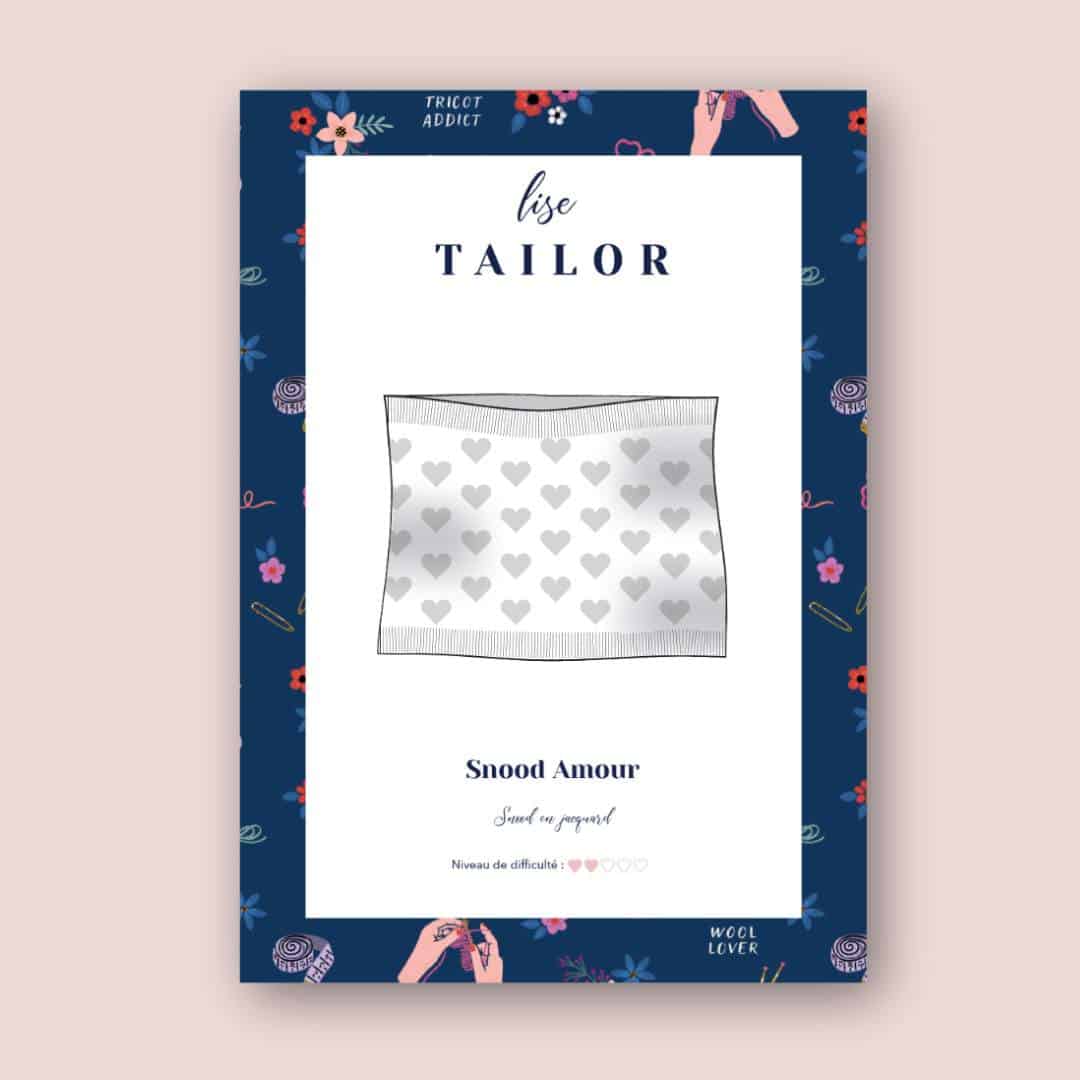 Patron de tricot - Snood Amour