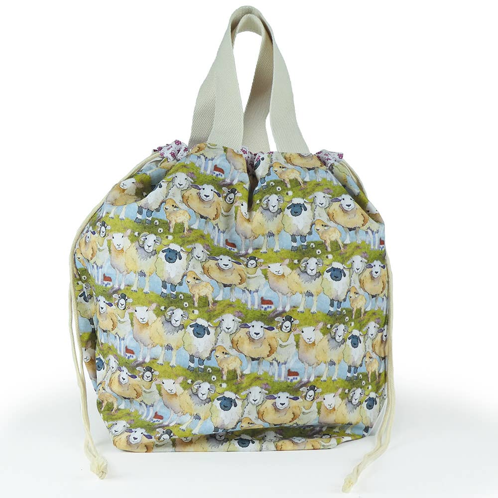 Grand sac seau "Felted Sheep"