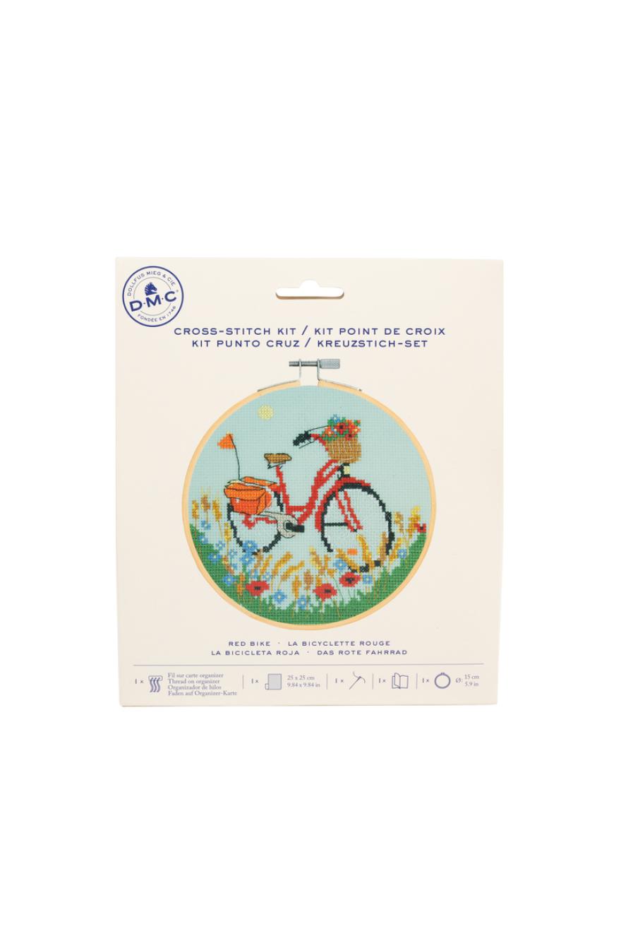 La bicyclette rouge - Kit point de croix