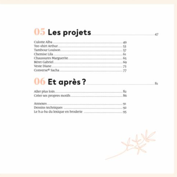 1 mois pour se mettre à la broderie