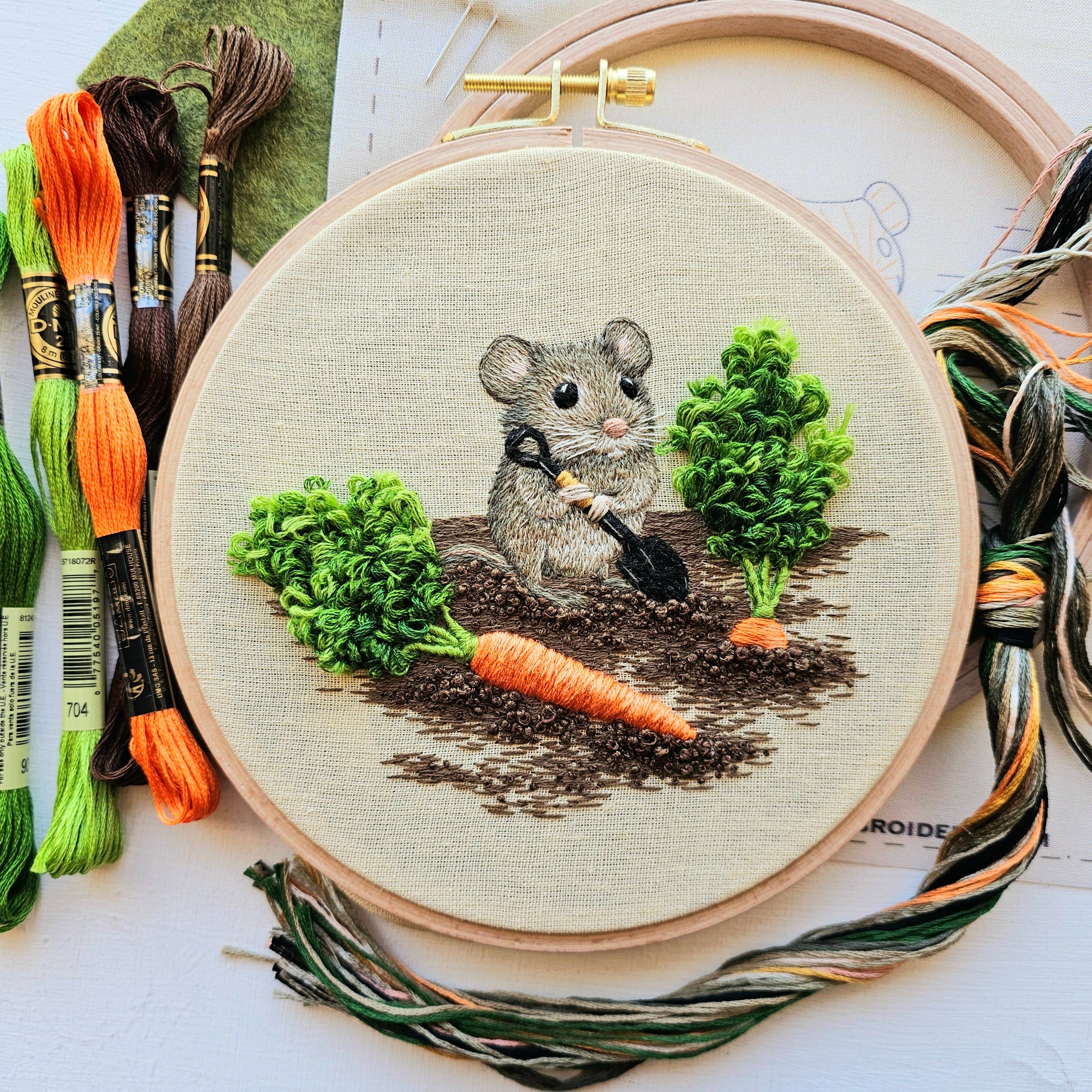 Kit de Broderie "Garden Mouse"