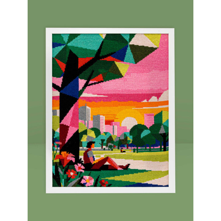 Parc au crépuscule - Canevas