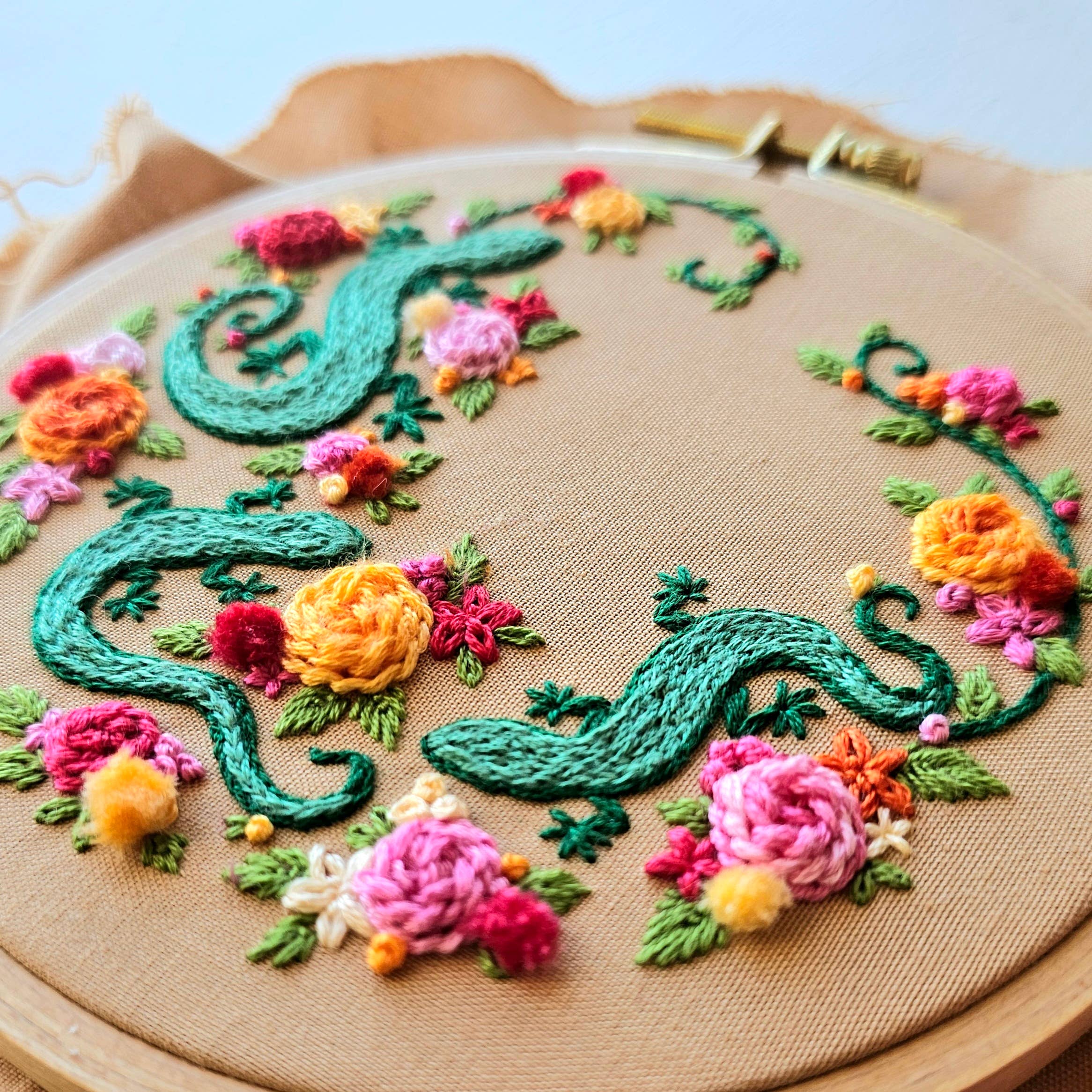 Kit de broderie "Backyard Geckos"