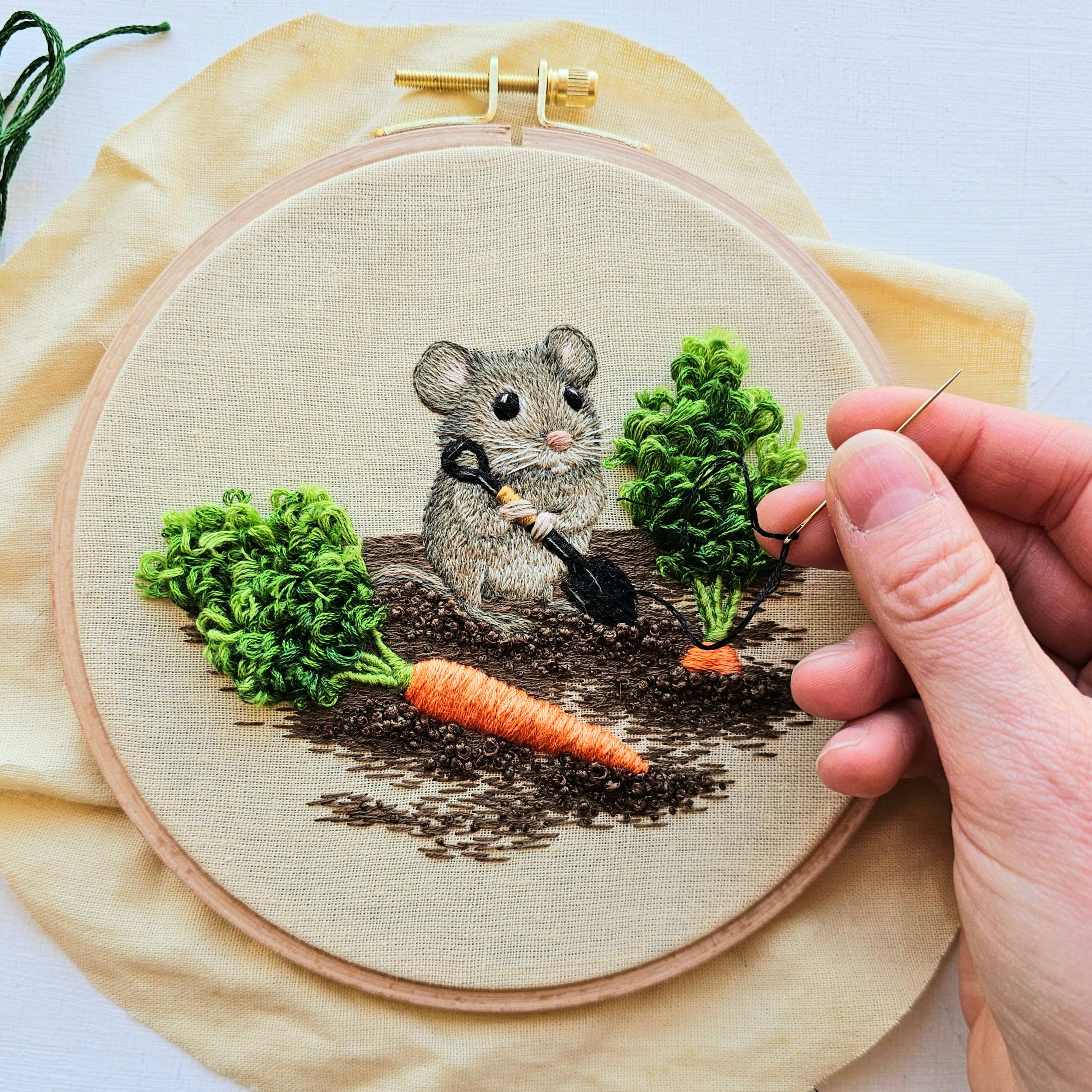 Kit de Broderie "Garden Mouse"