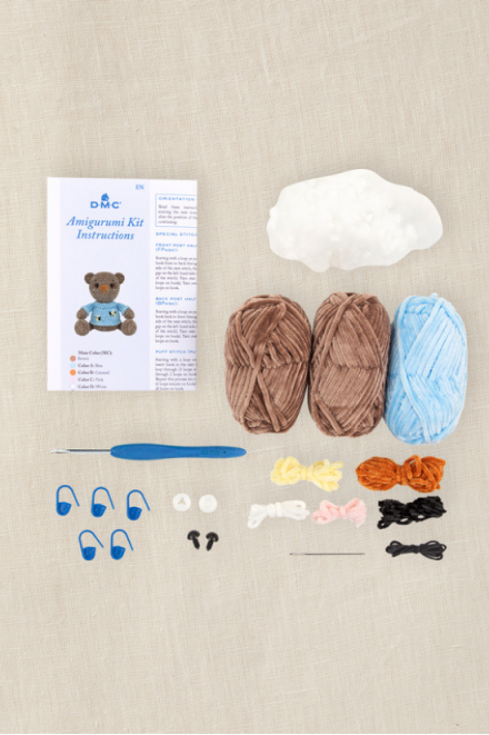 Kit Amigurumi chenille - l'ours rêveur