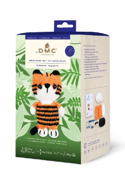 Kit Amigurumi chenille - le tigre rayures