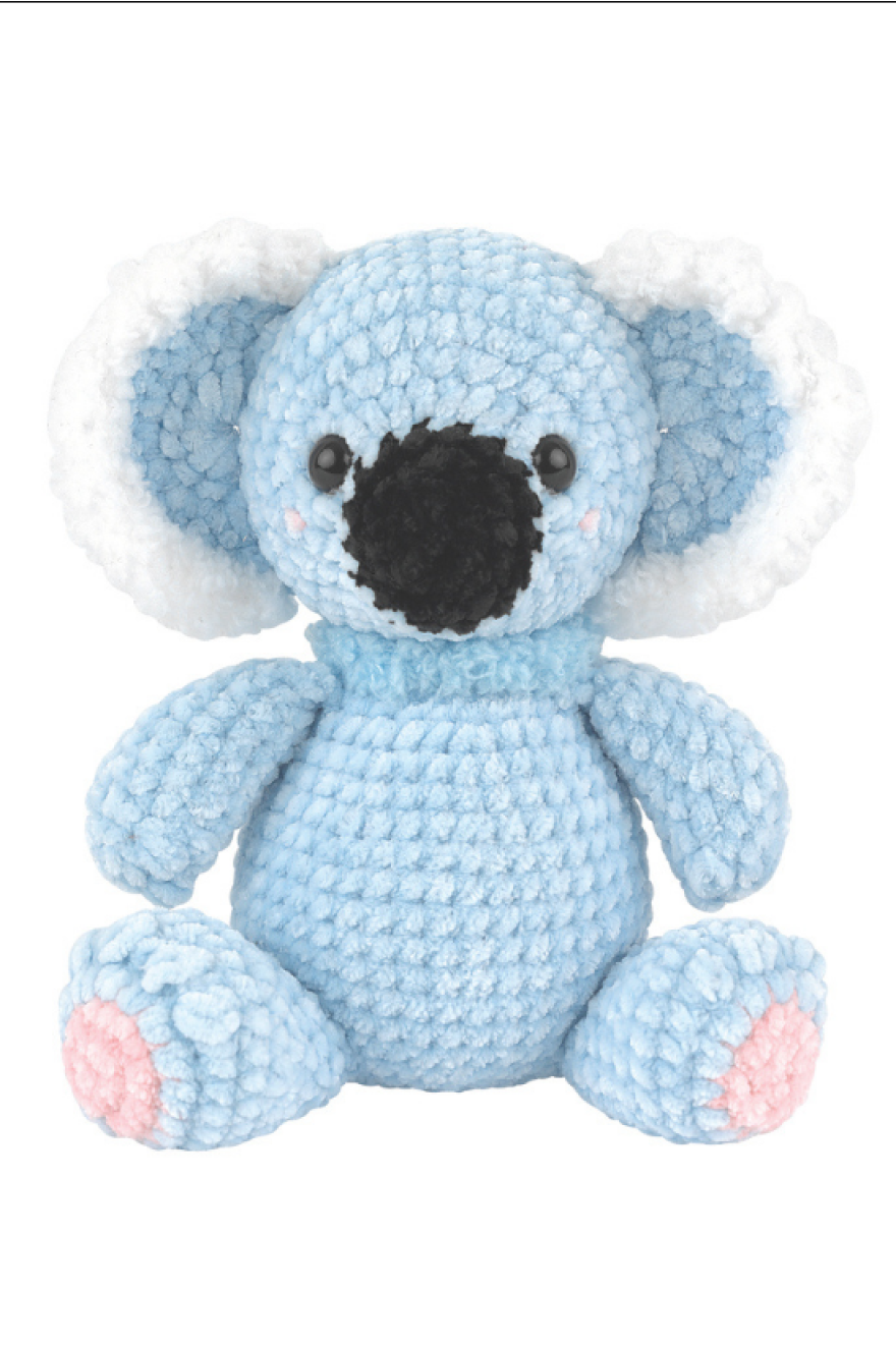 Kit Amigurumi chenille - le koala tout doux