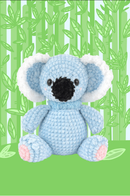 Kit Amigurumi chenille - le koala tout doux