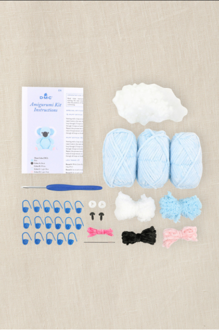 Kit Amigurumi chenille - le koala tout doux