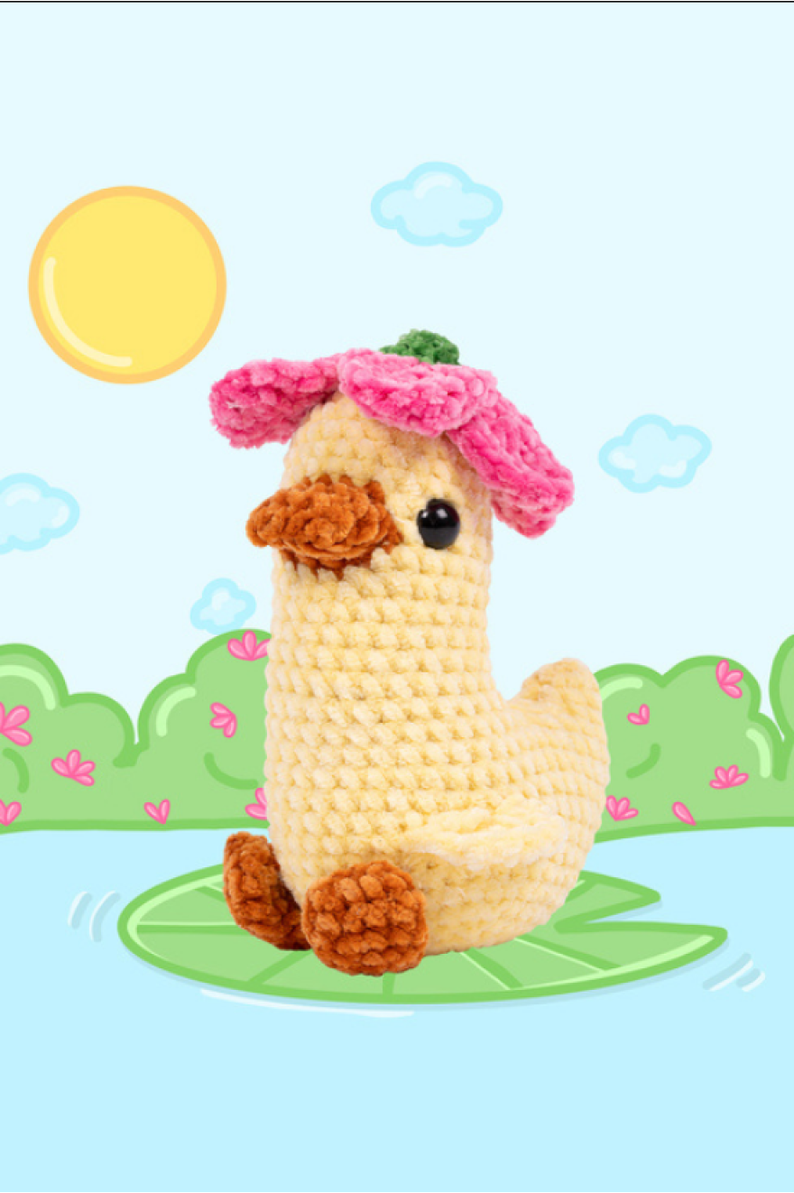 Kit Amigurumi chenille - Coin coin le canard