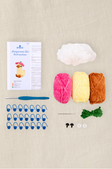 Kit Amigurumi chenille - Coin coin le canard