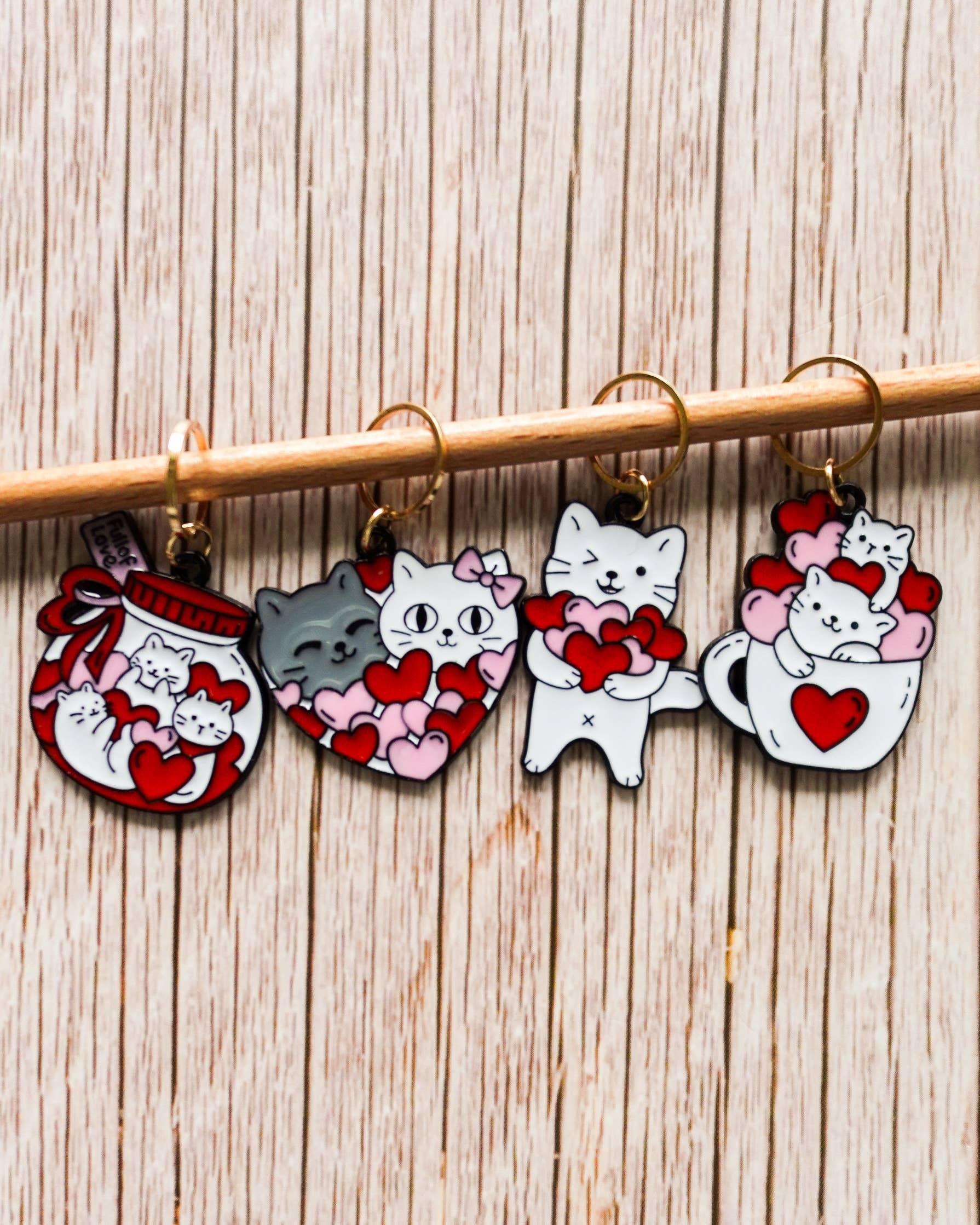 Chats coeur #3 - Anneaux marqueurs