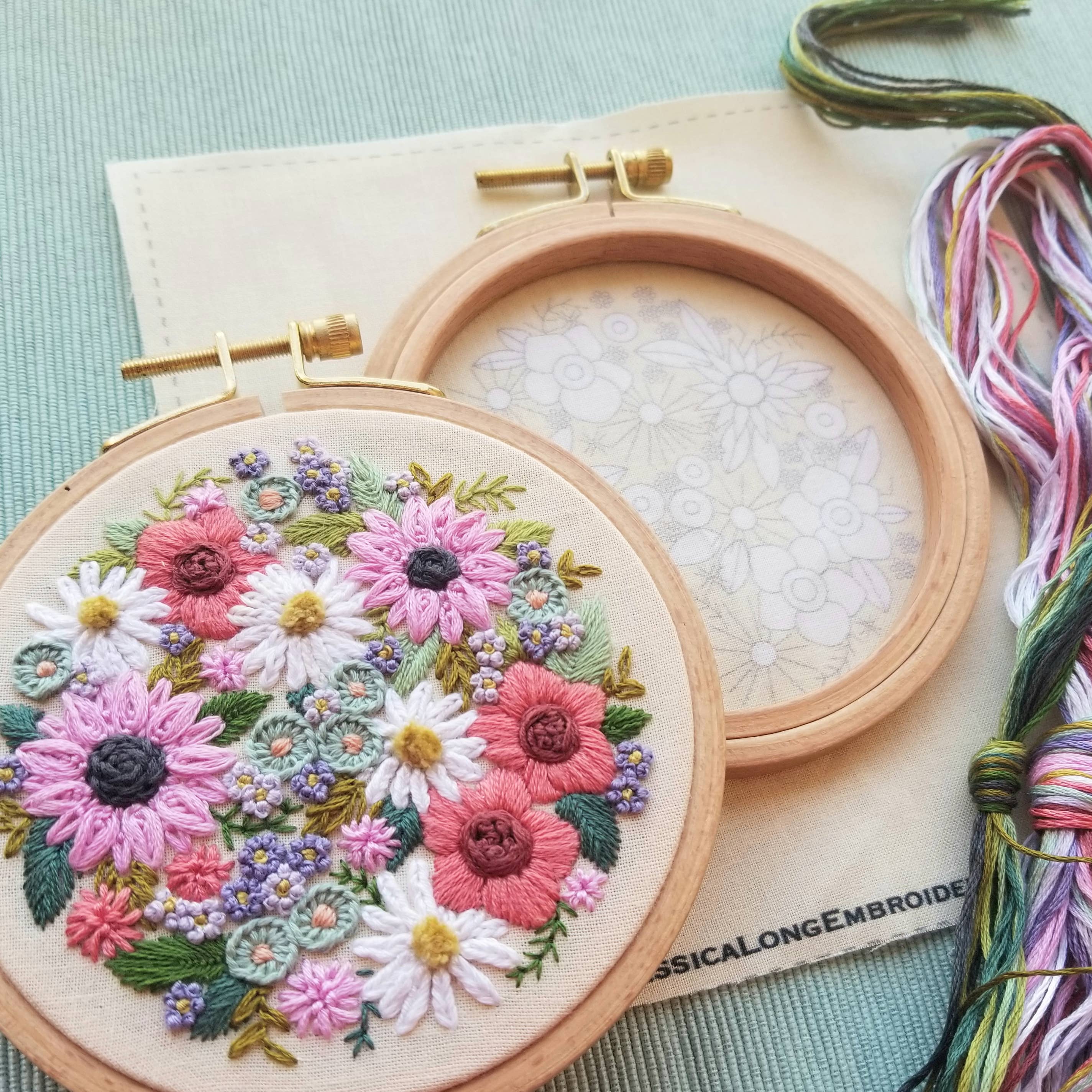 Kit de broderie Wildflower Sampler