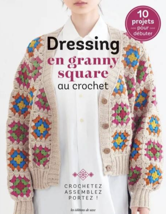 Dressing en granny square au crochet