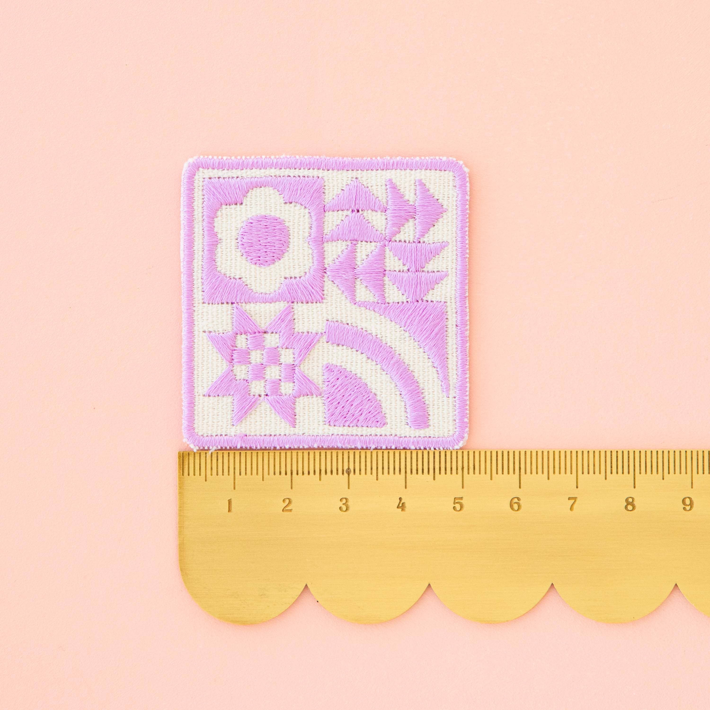 Écusson thermocollant Lavender Quilt Block