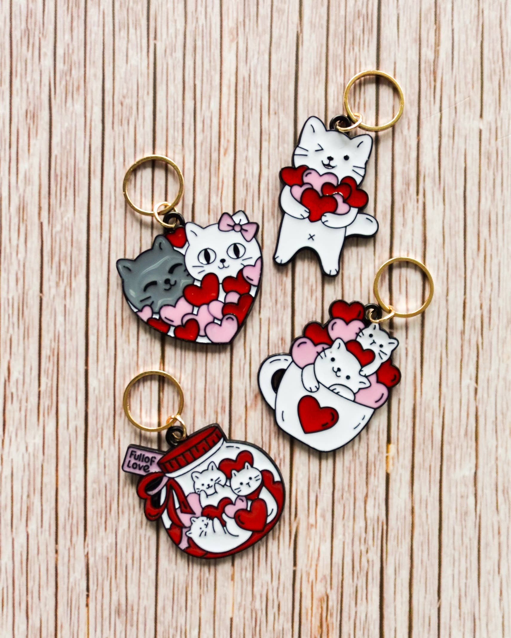 Chats coeur #3 - Anneaux marqueurs
