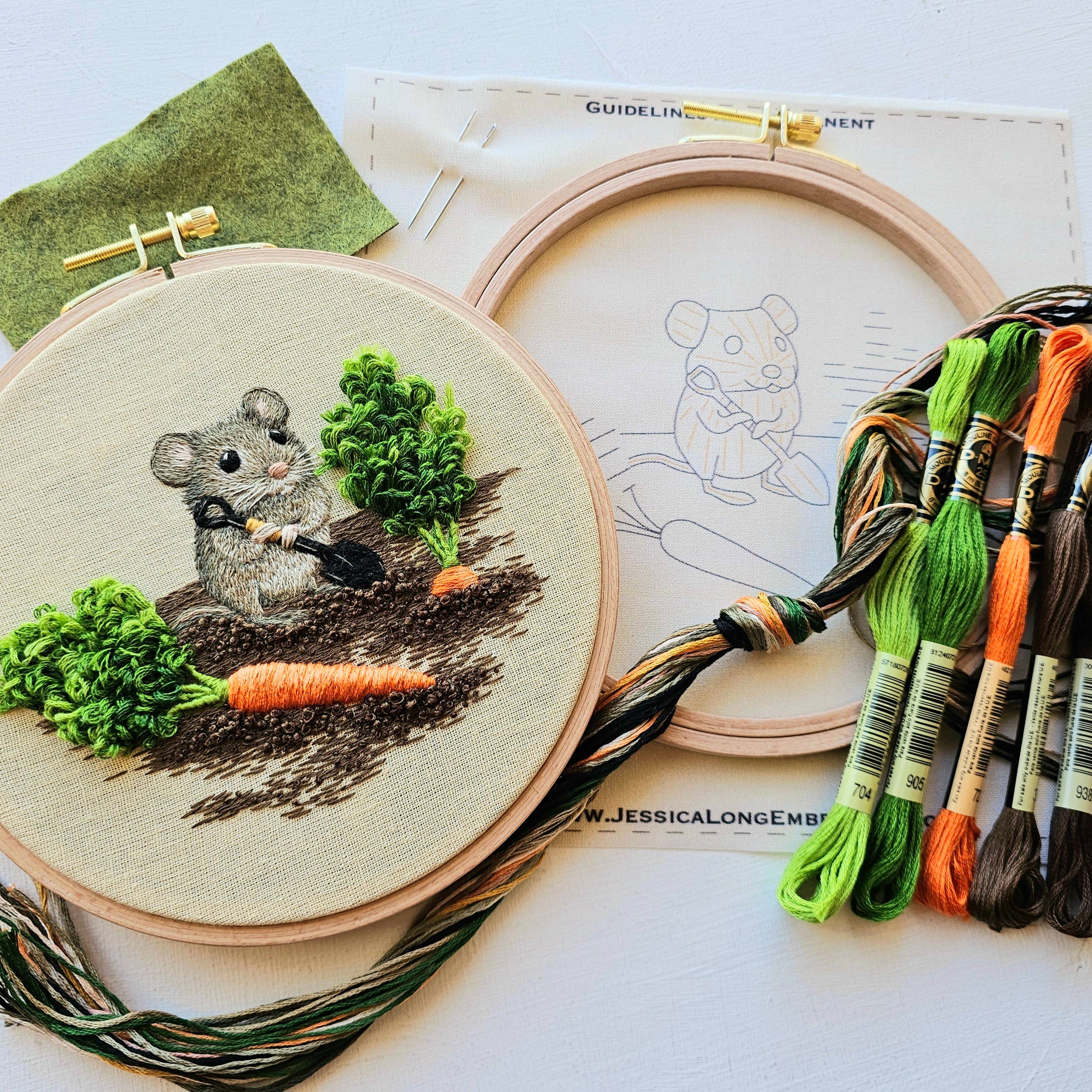 Kit de Broderie "Garden Mouse"