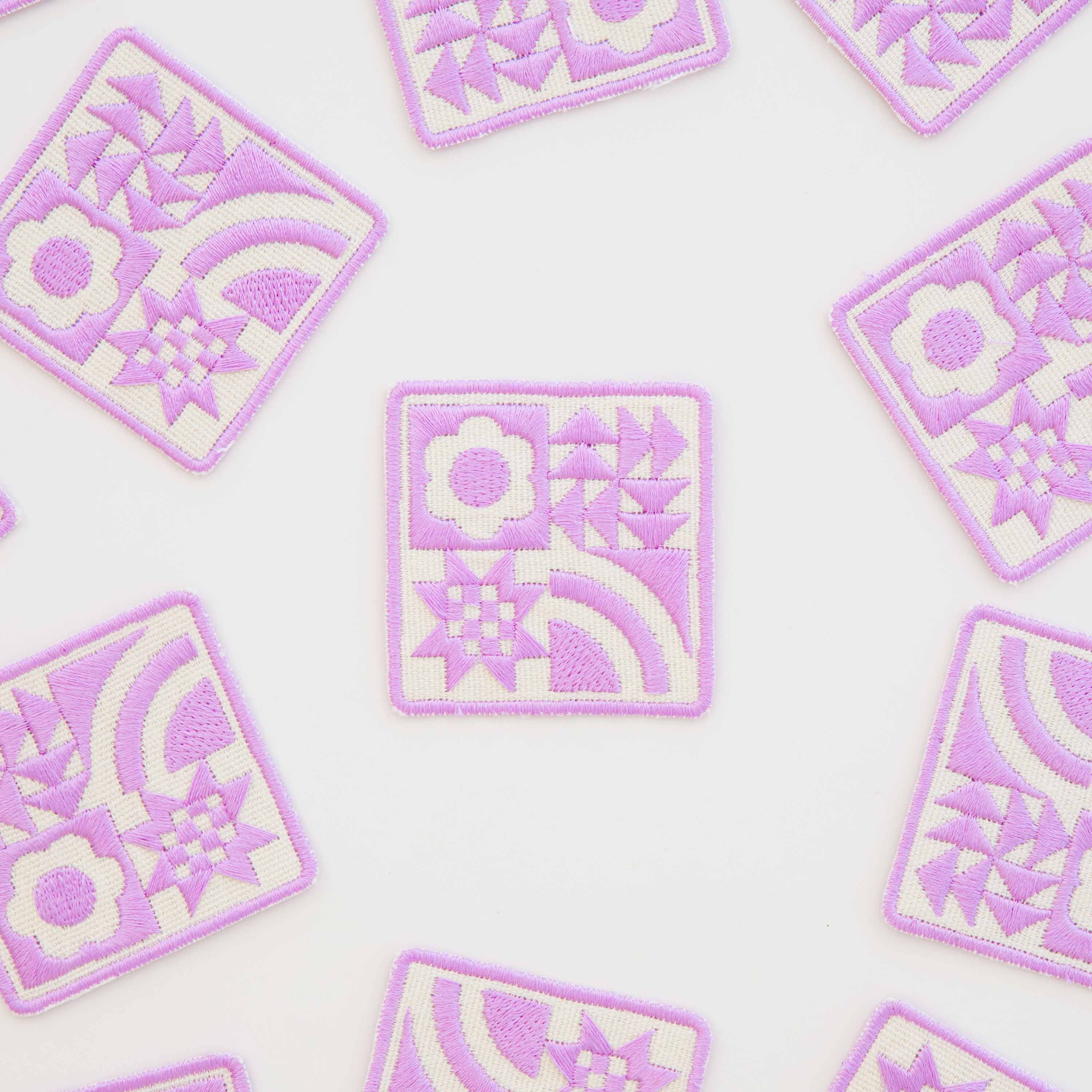 Écusson thermocollant Lavender Quilt Block