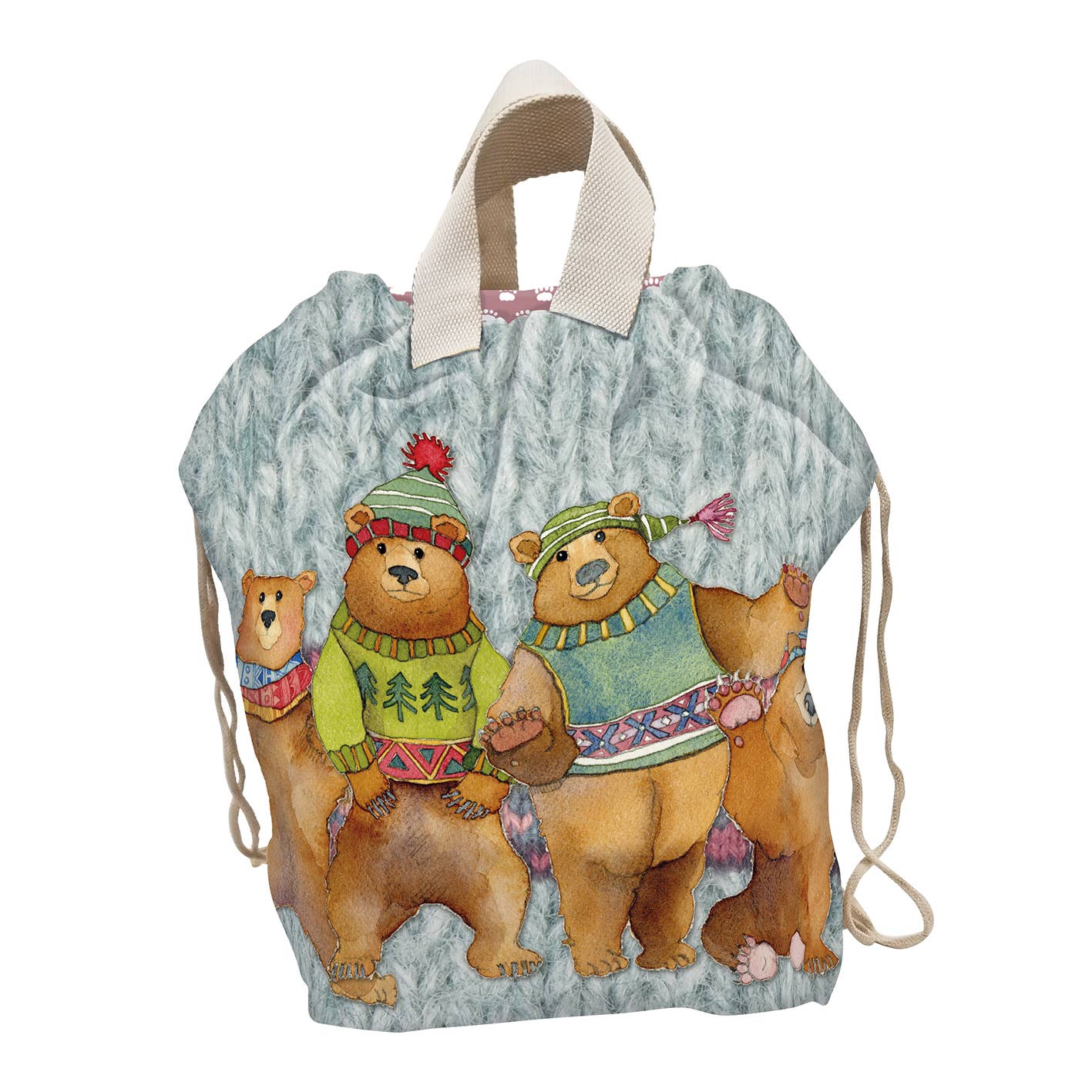 Grand sac seau "Oursons laineux"