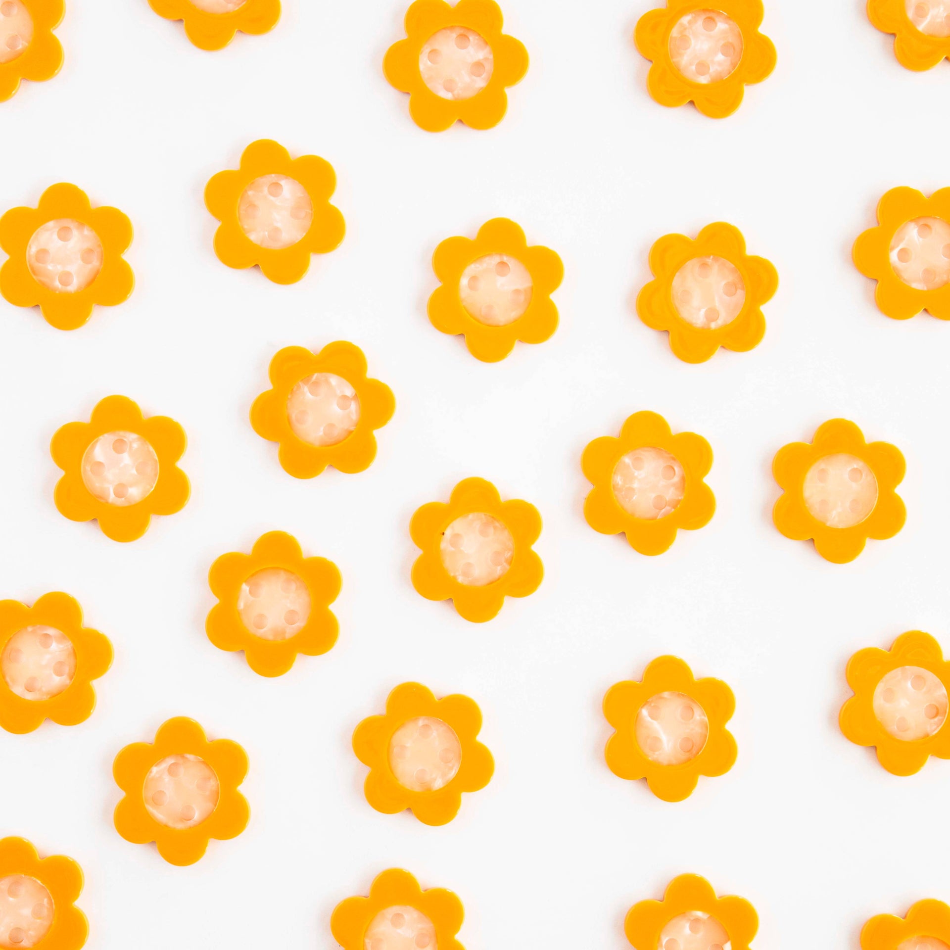 Boutons Marguerite Jaune 25 mm
