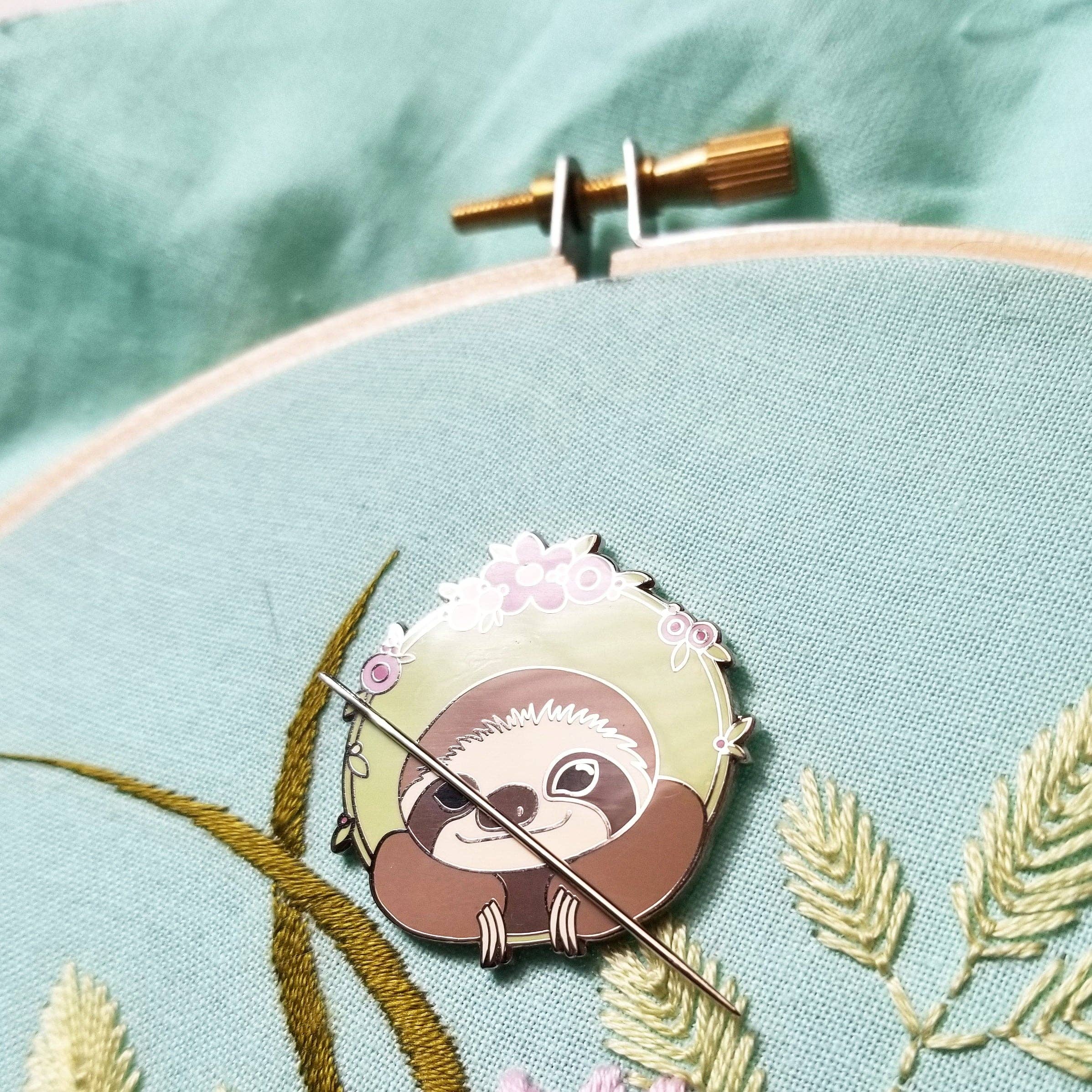 Porte-aiguille aimanté Happy Sloth