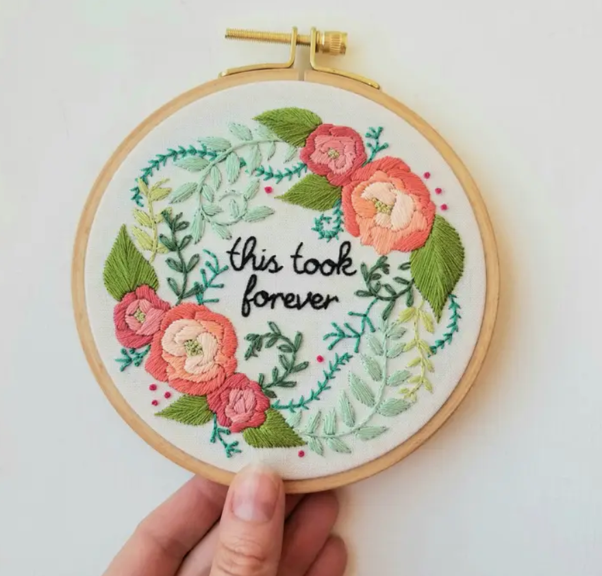 Kit broderie Delicate Rose