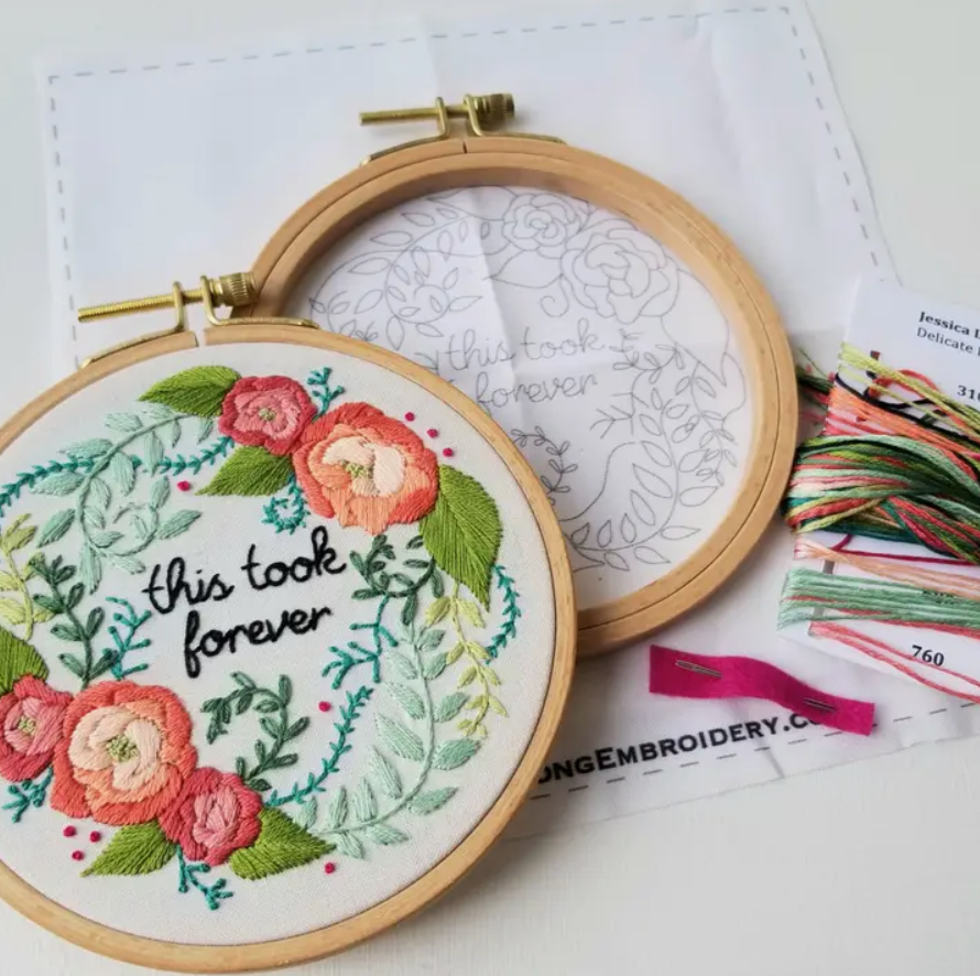 Kit broderie Delicate Rose