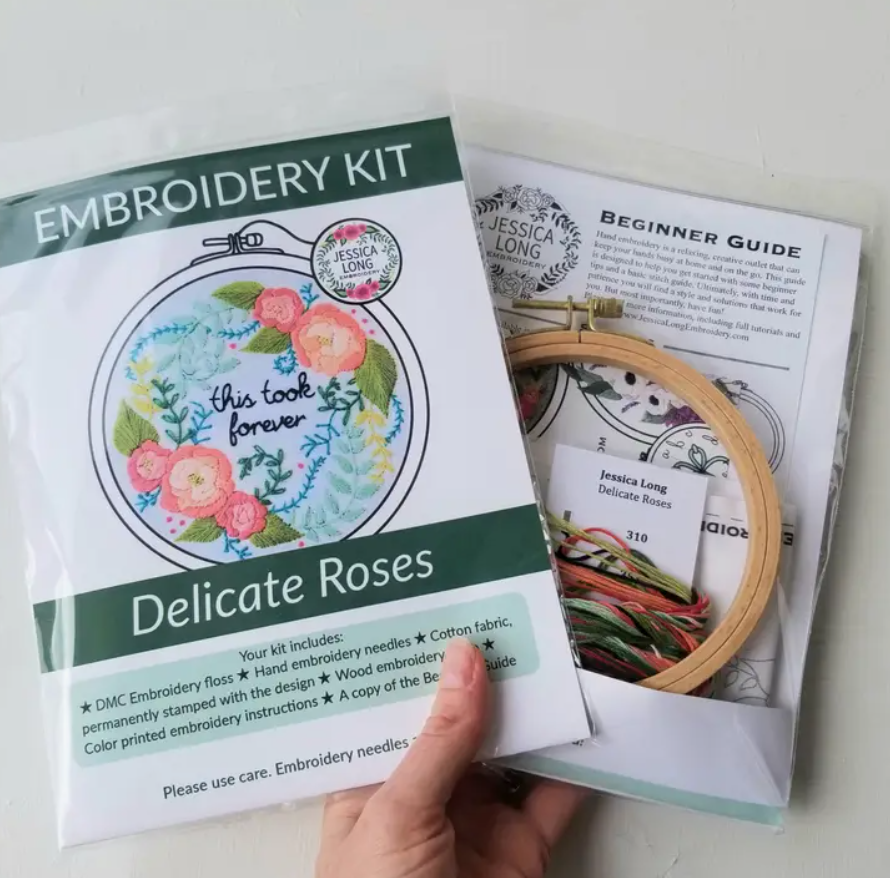 Kit broderie Delicate Rose