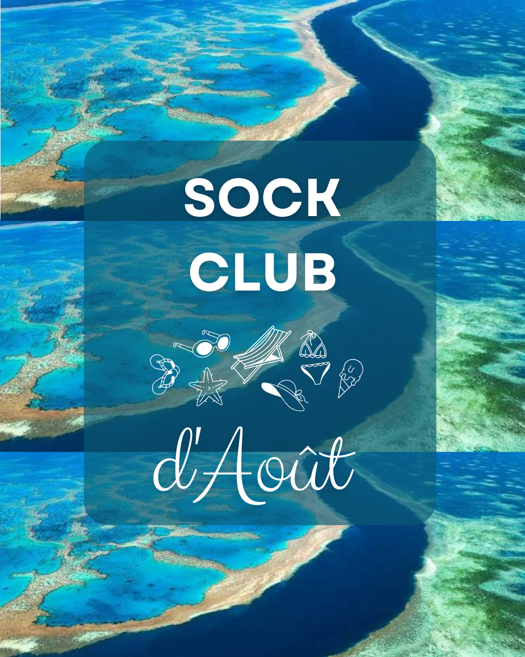 Sock Club d'août - La Grande Barrière de Corail