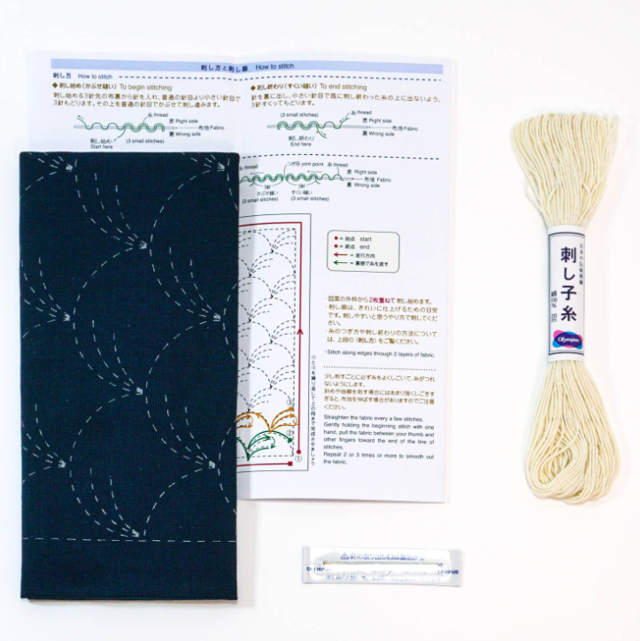 Kit Sashiko HANAFUKIN - Motif Nowaki