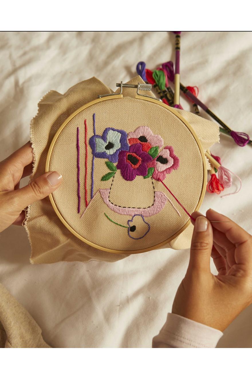 Kit Mindful Making - Broderie Anémone