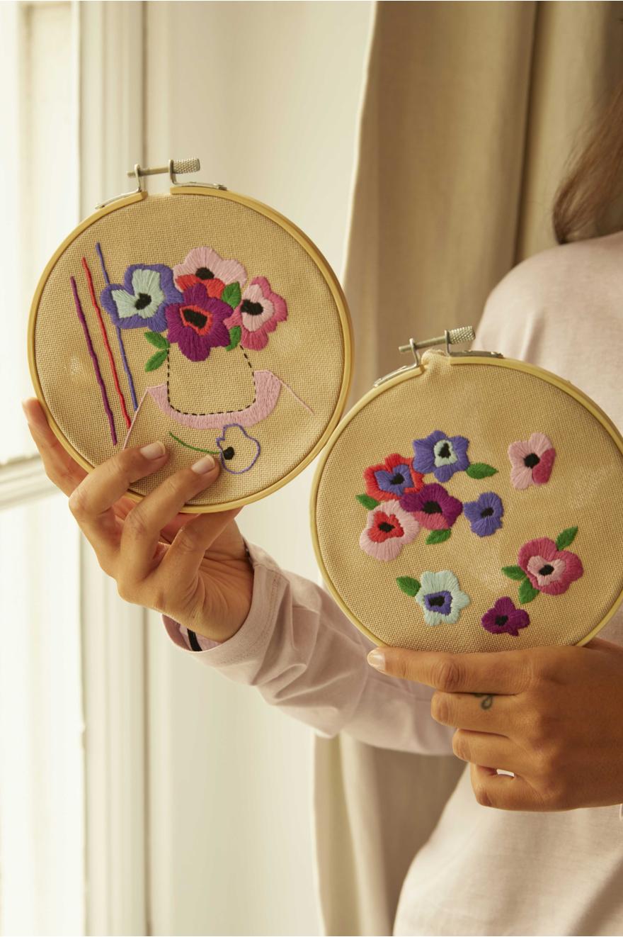 Kit Mindful Making - Broderie Anémone