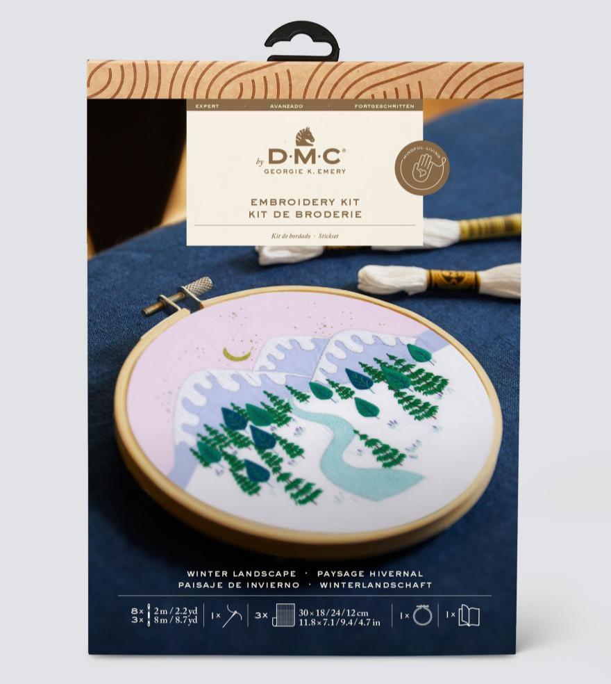 Paysage hivernal - Broderie traditionnelle