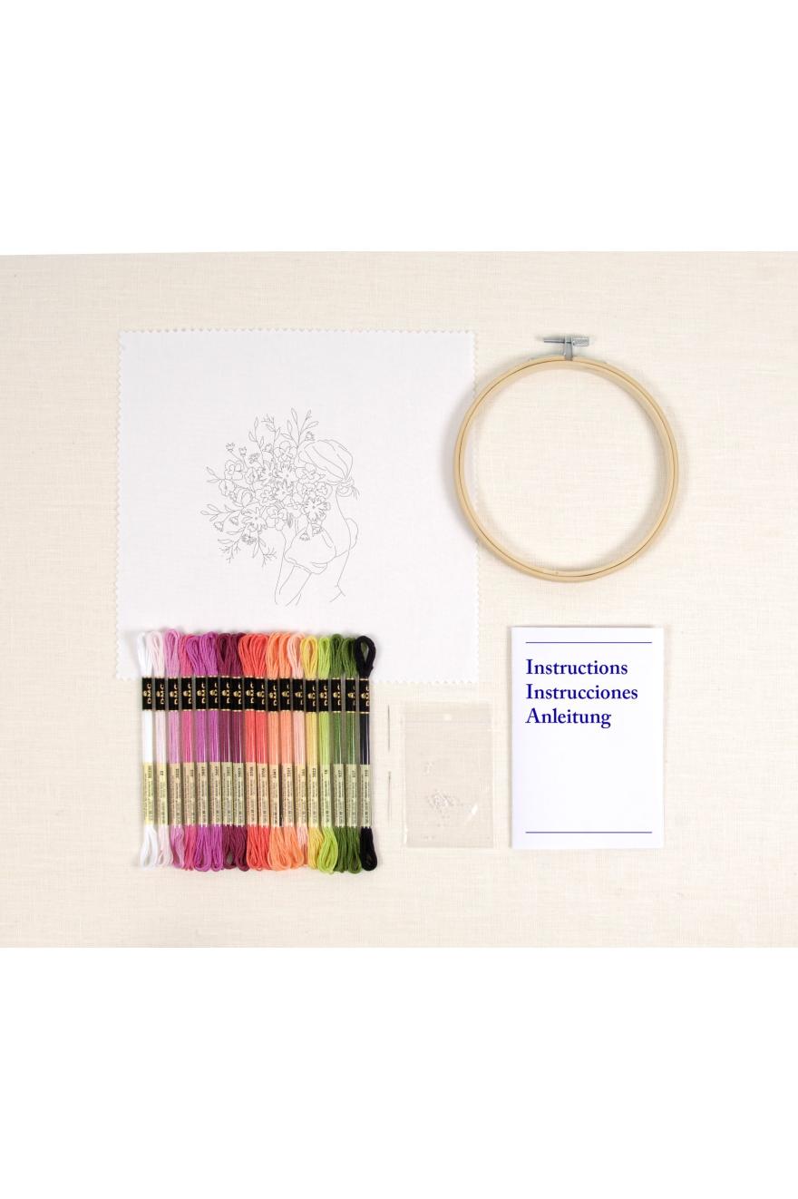 Brassée de fleurs - Broderie traditionnelle