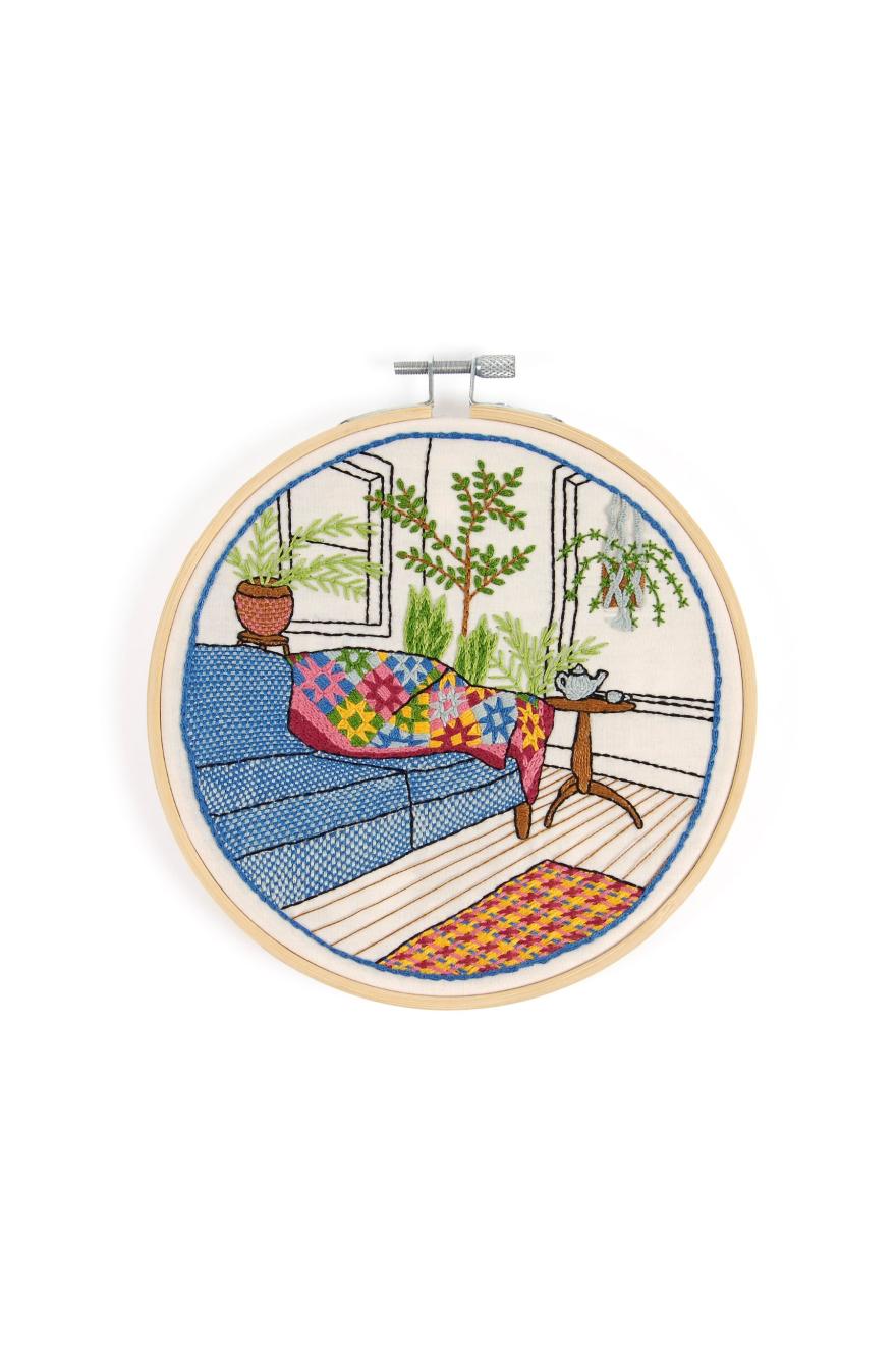 Jardin d'hiver - Broderie traditionnelle