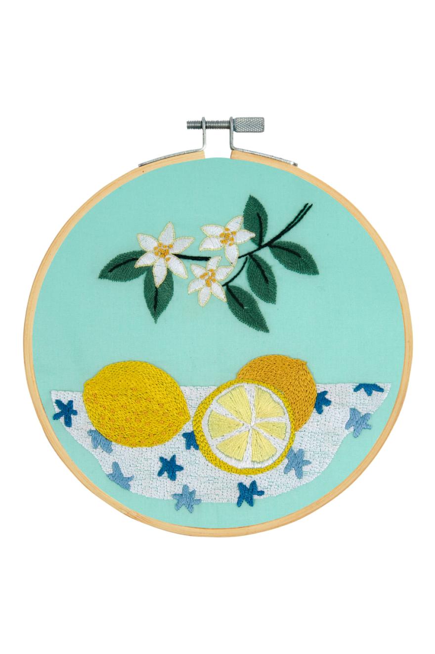 Citrons - Kit broderie