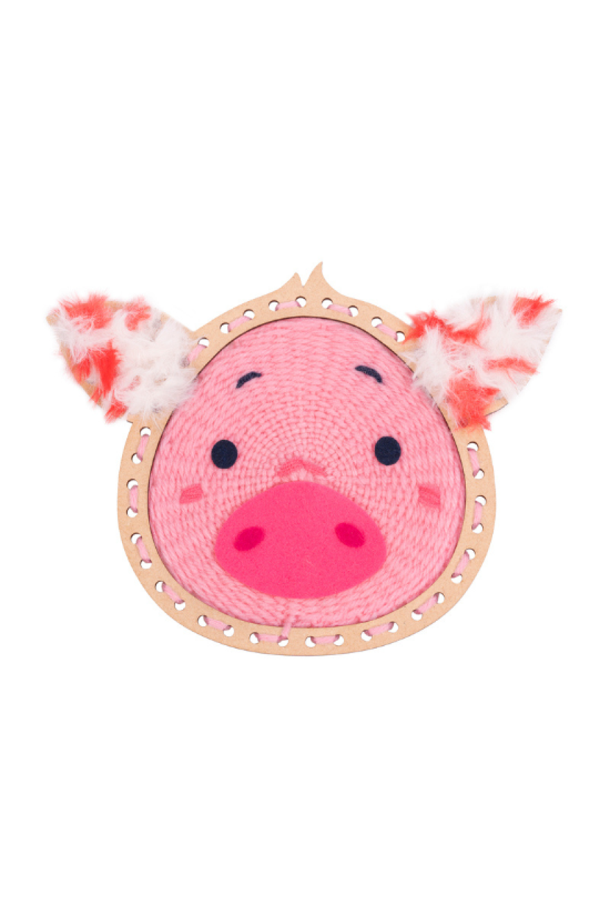 Rosy le cochon - Kit tissage