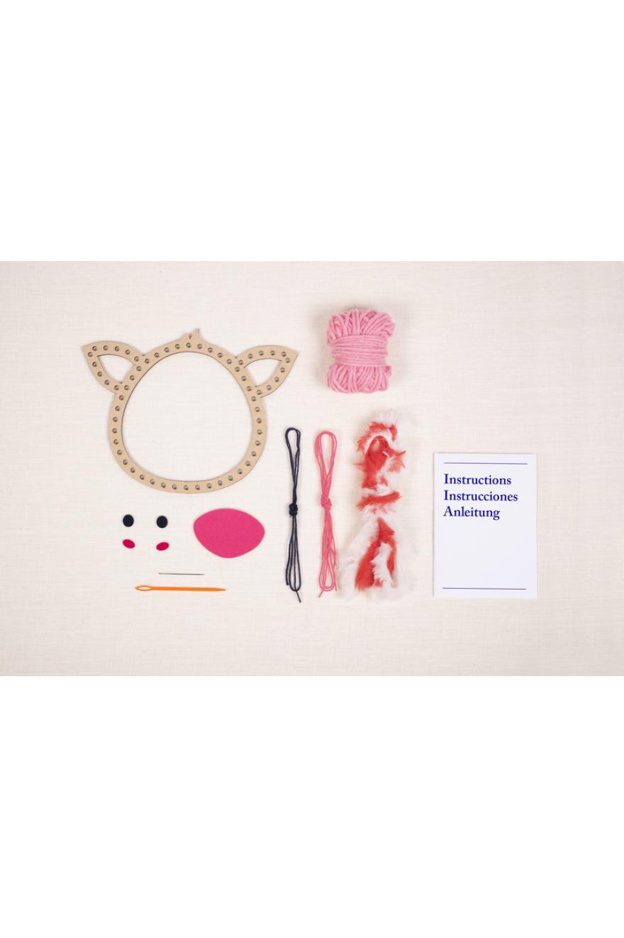 Rosy le cochon - Kit tissage