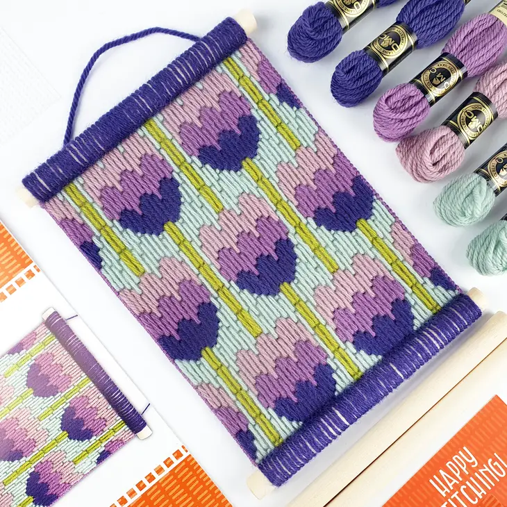Bargello à suspendre - Kit de tapisserie