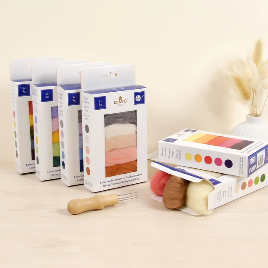 Laine cardée à feutrer